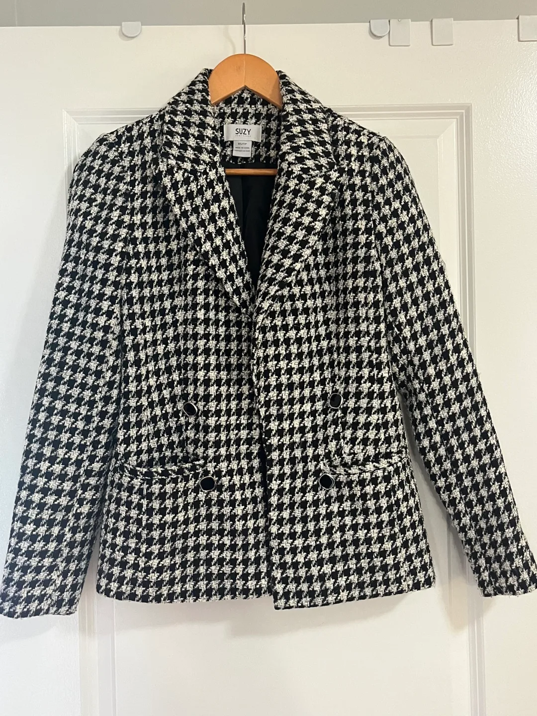 Suzy Shier Houndstooth Blazer - XS thumbnail