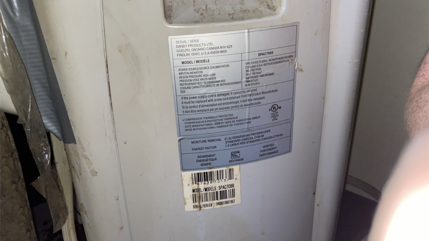 Danby SPAC7088 Portable Air Conditioner