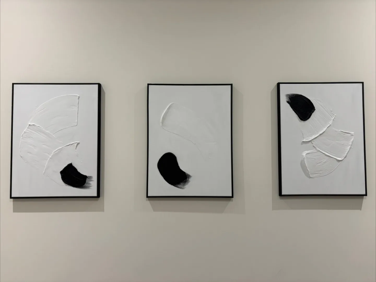 Set of 3 Textured 3D 18x24” Handmade Wall Arts thumbnail