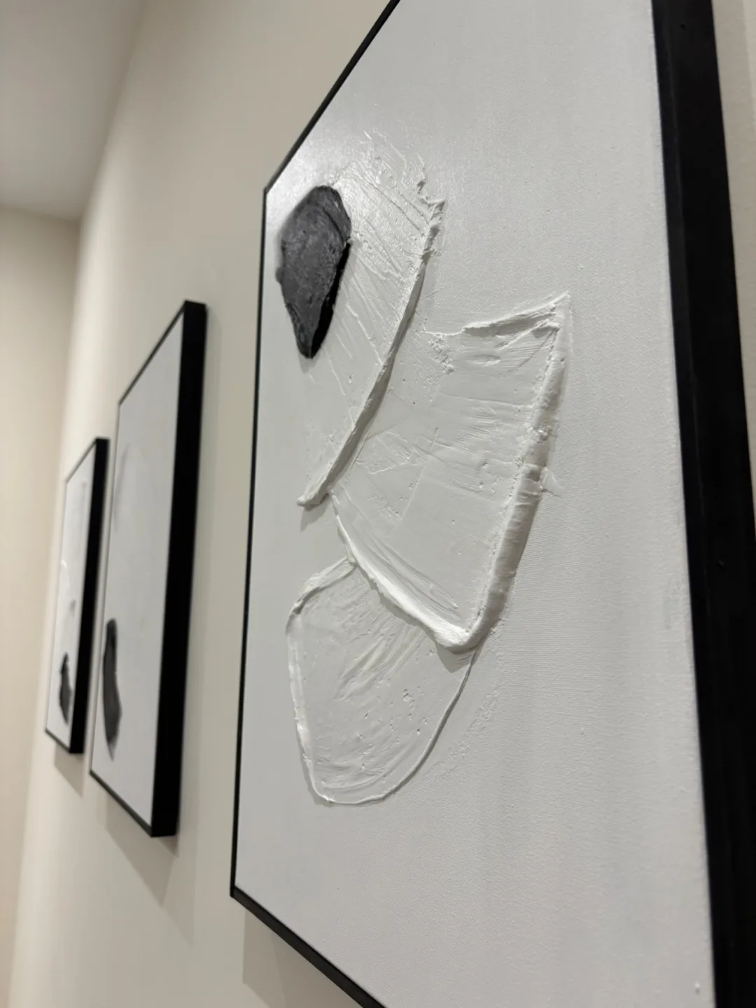 Set of 3 Textured 3D 18x24” Handmade Wall Arts image indicator(2)