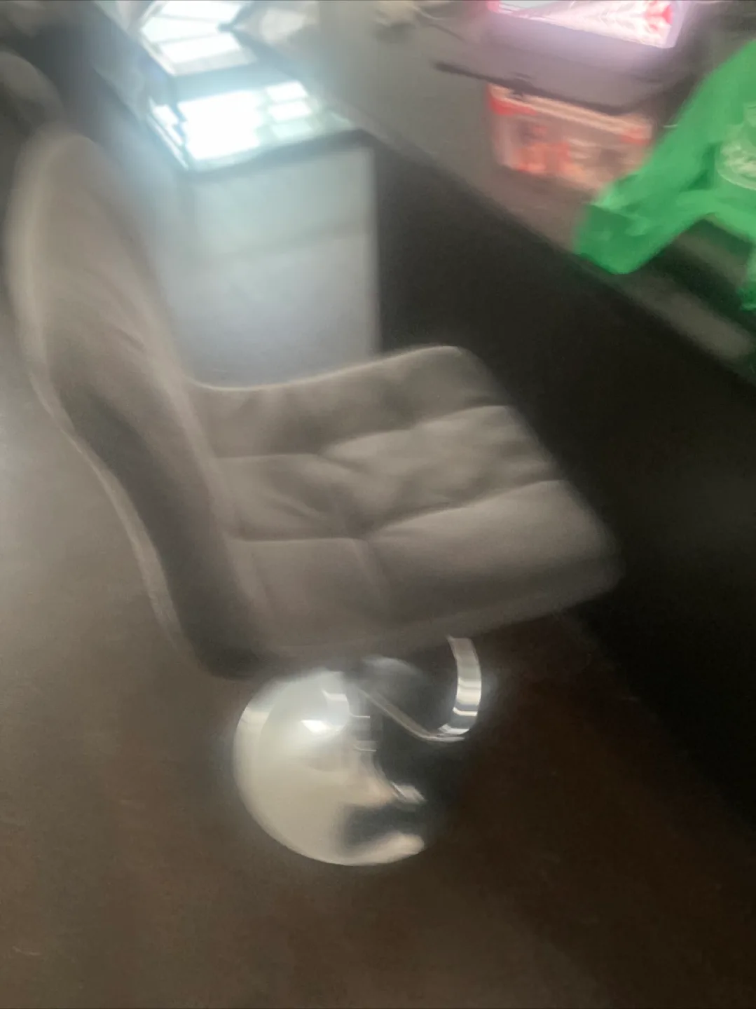 Grey Swivel Bar Stool thumbnail