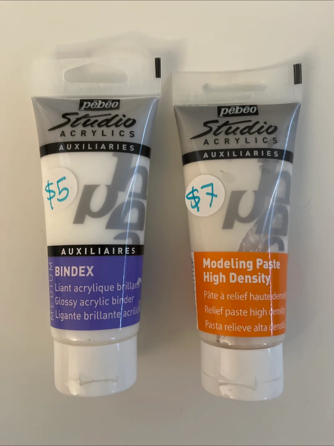 Pebeo Studio Acrylics Auxiliaries - Bindex & Modeling Paste thumbnail