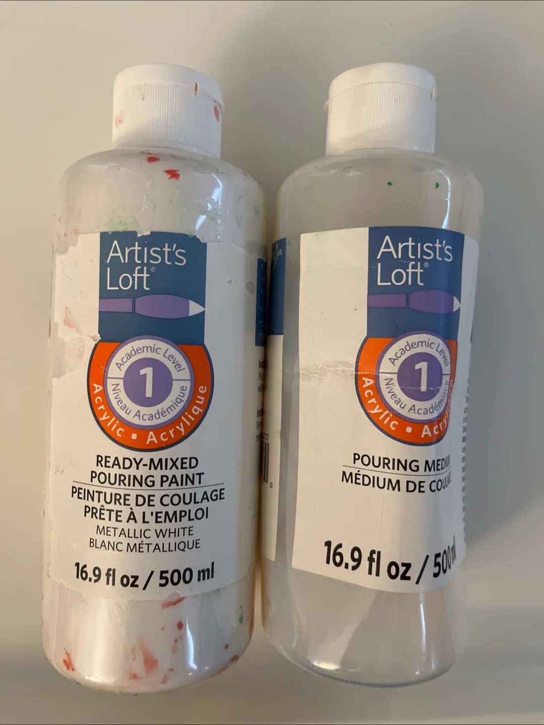Artist's Loft Pouring Paint (Metallic White, 500ml) thumbnail