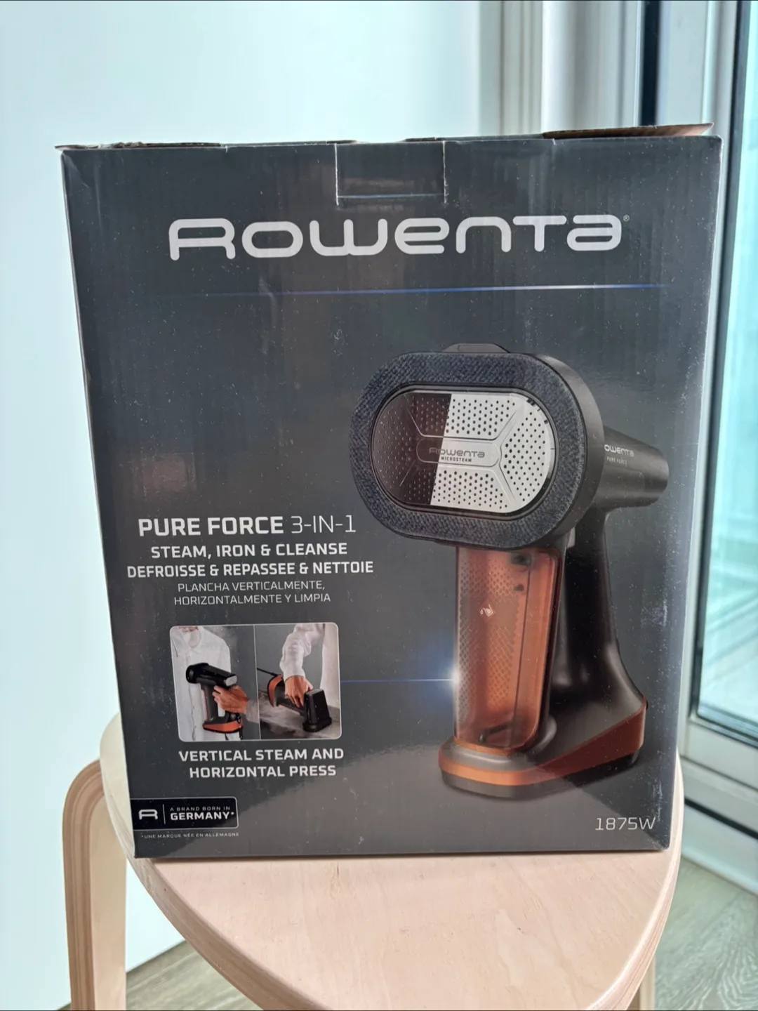 Rowenta Pure Force 3in1 Handheld Steamer & Iron image indicator(9)