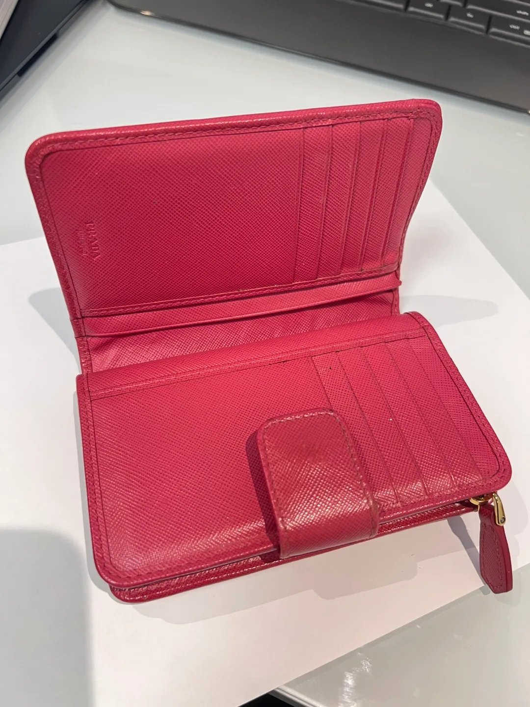 Authentic Prada Milano Pink Wallet image indicator(5)