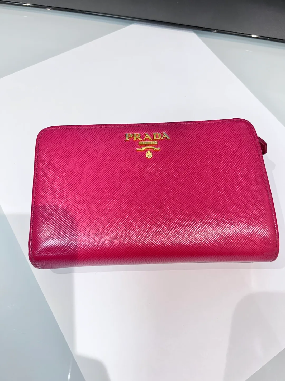 Authentic Prada Milano Pink Wallet image indicator(8)