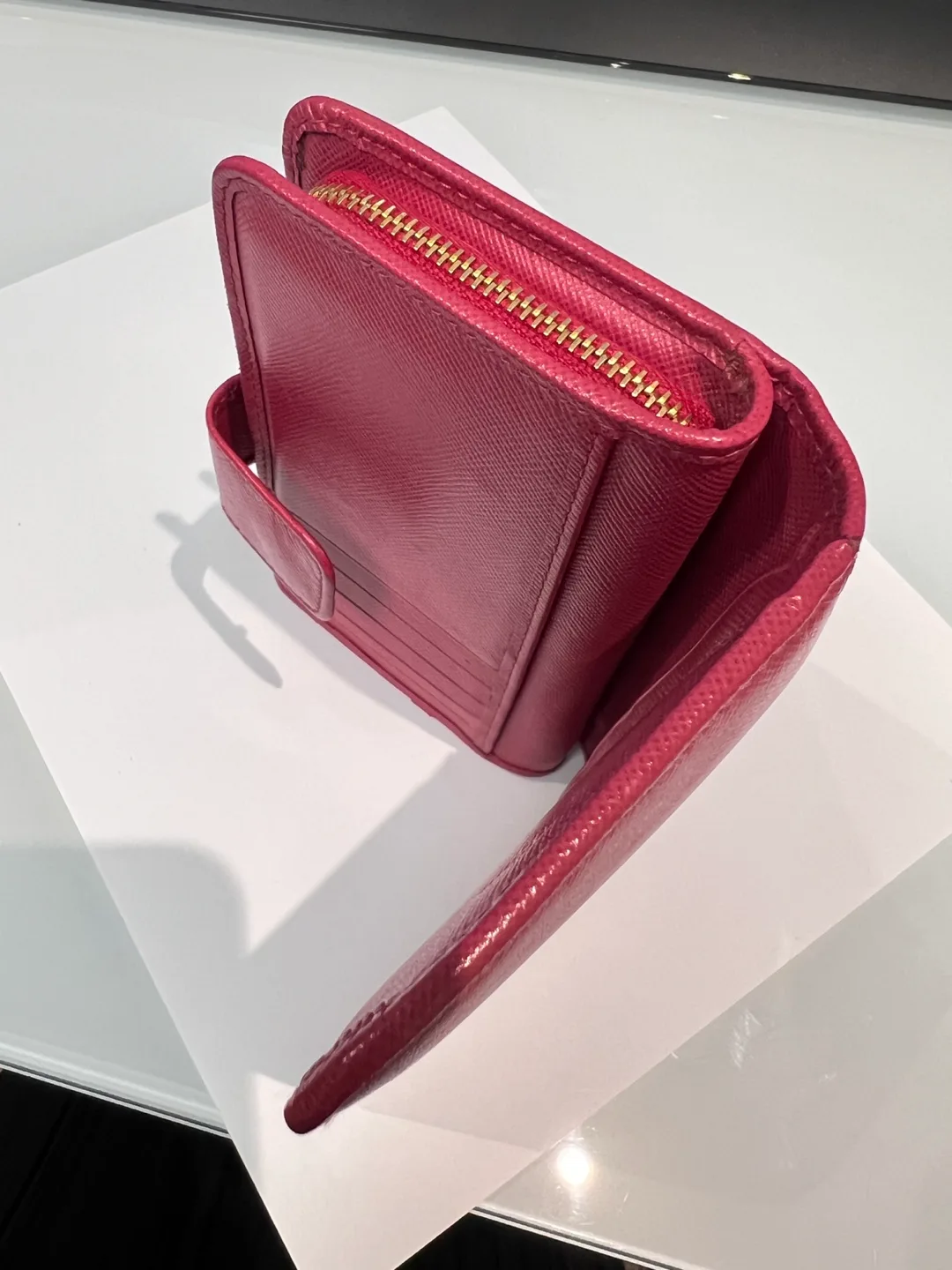 Authentic Prada Milano Pink Wallet image indicator(7)