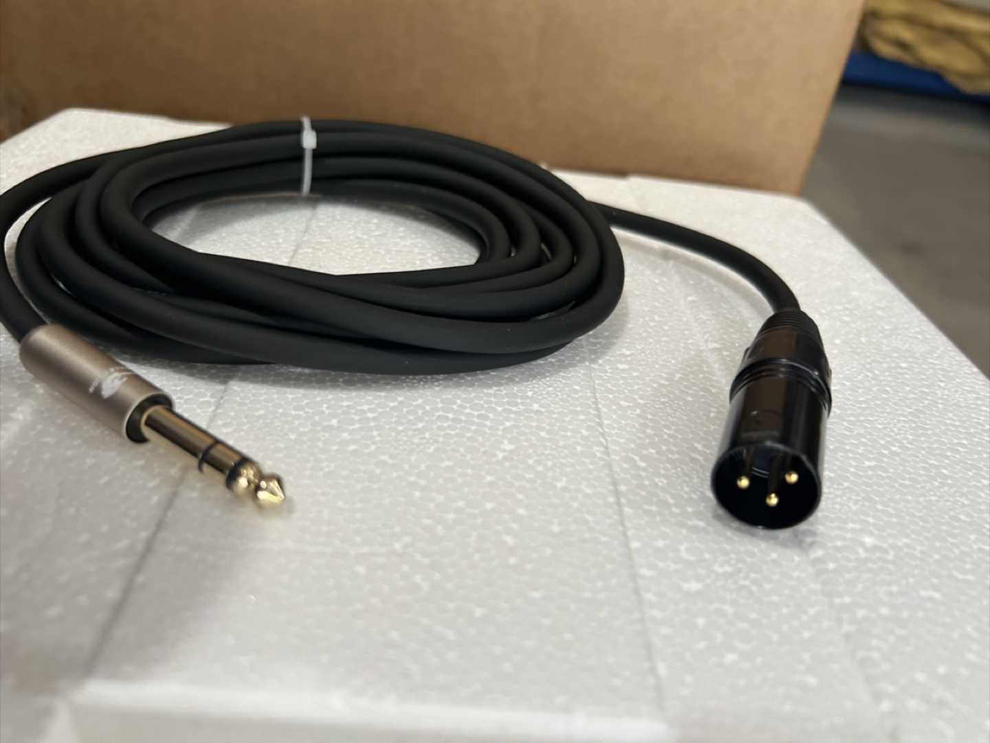 XLR to 1/4" TRS Cable - 15 ft