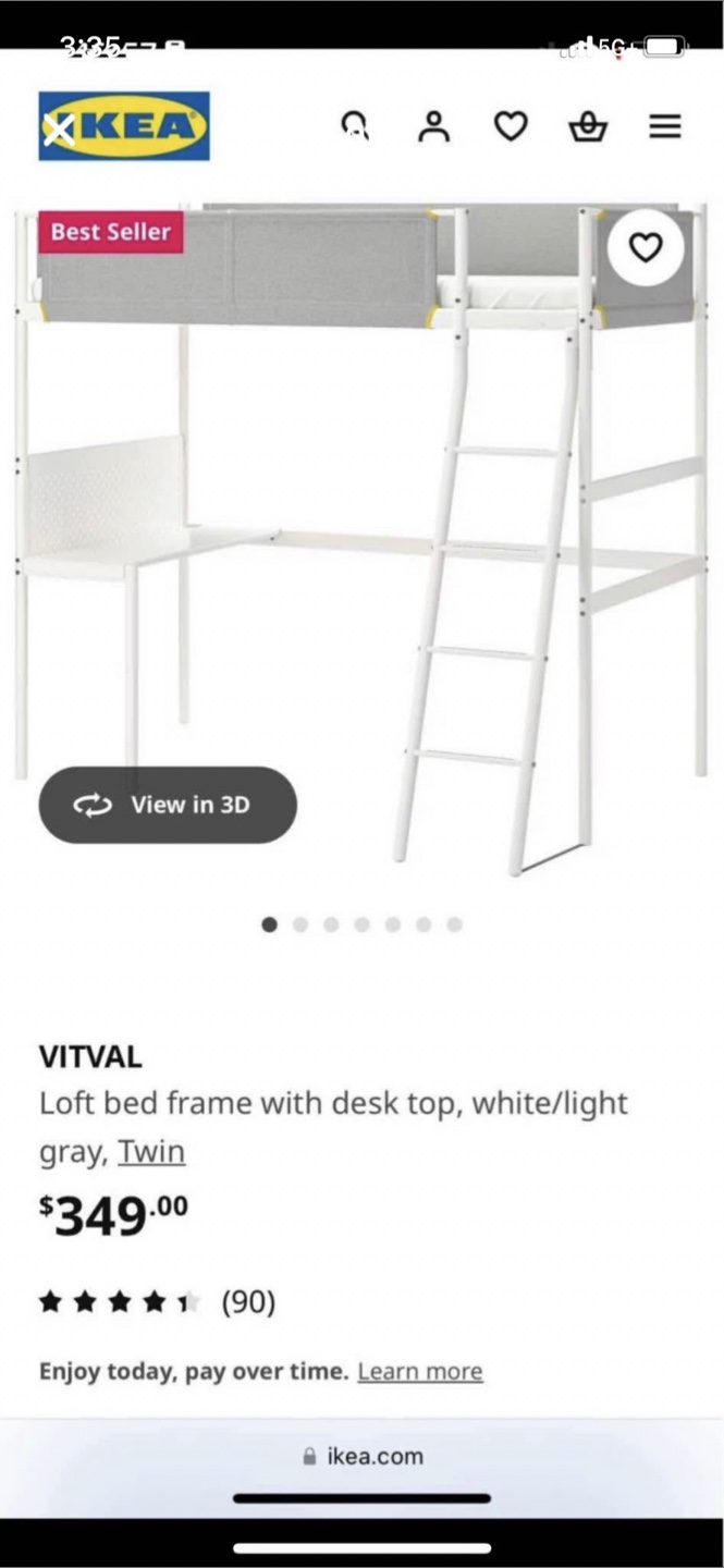 IKEA STUVA Loft Bed with Desk - photo 2