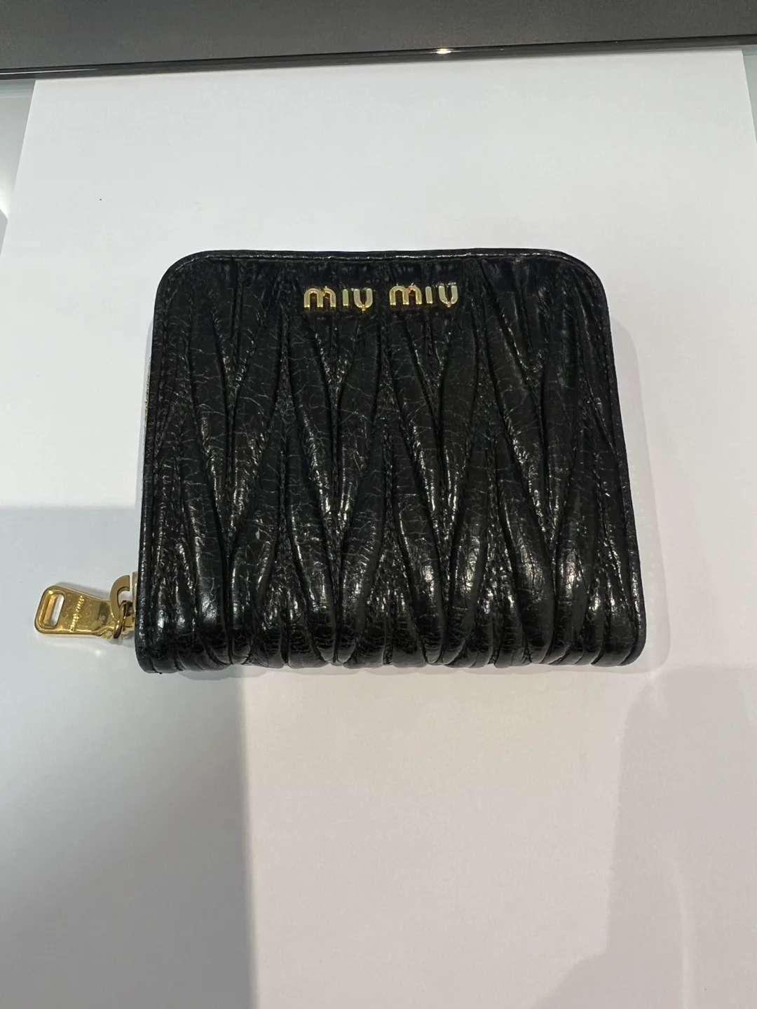 Authentic Miu Miu Black Leather Wallet thumbnail