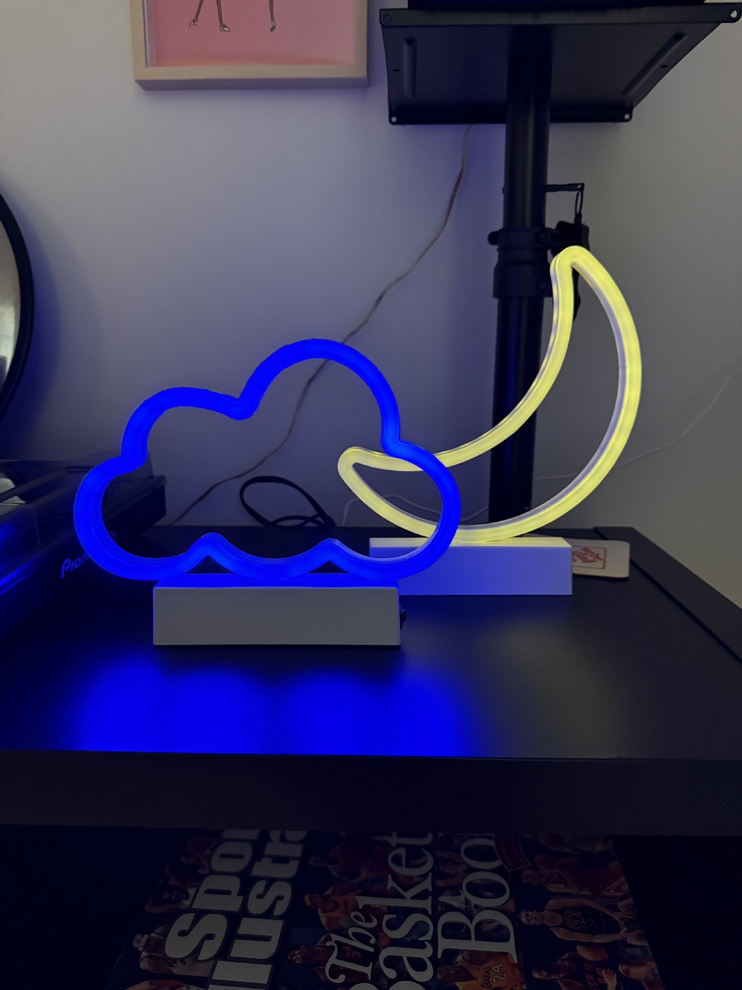 Cloud and Moon Neon Sign