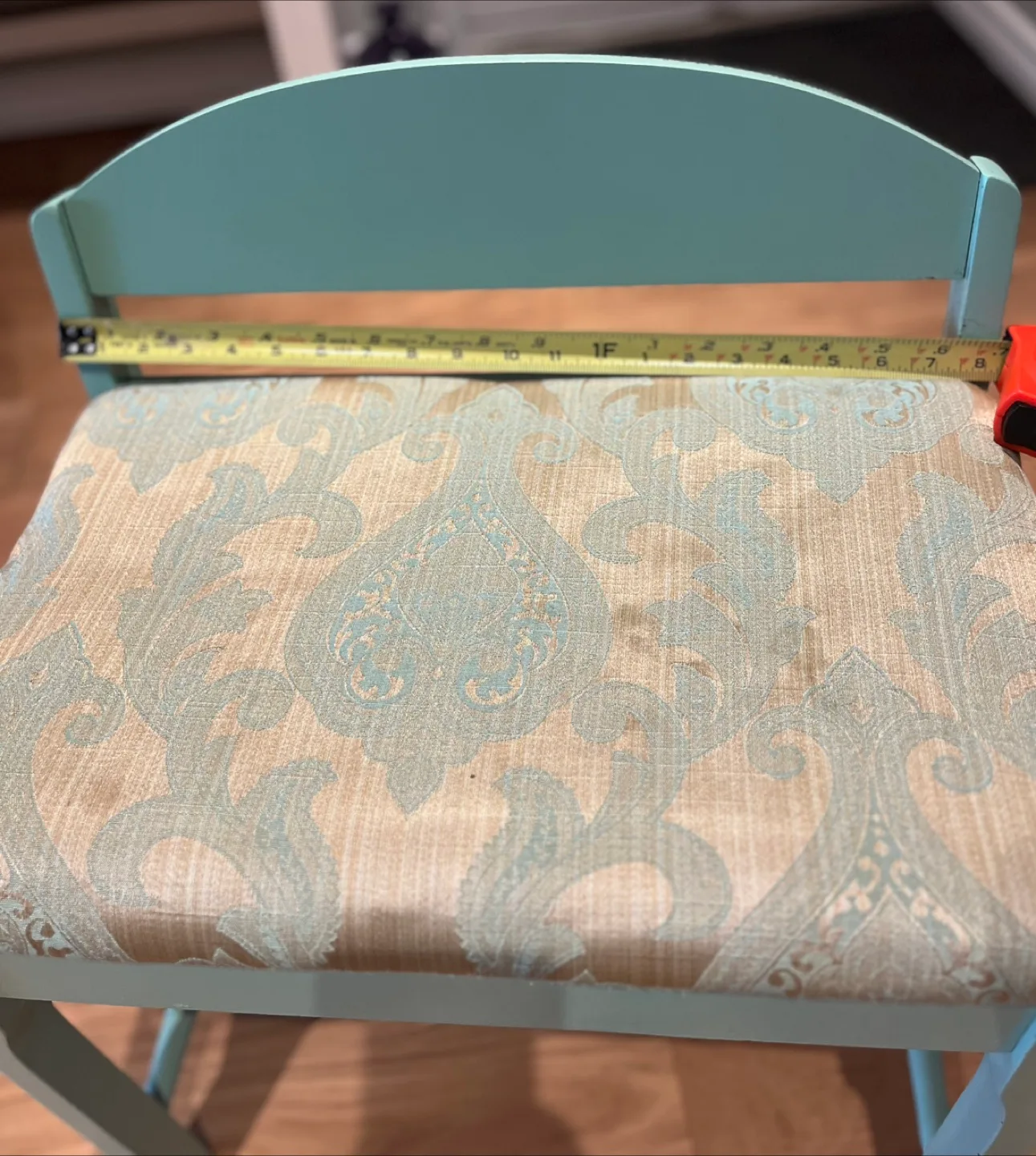 Vintage Style Vanity Chair - Light Blue image indicator(3)