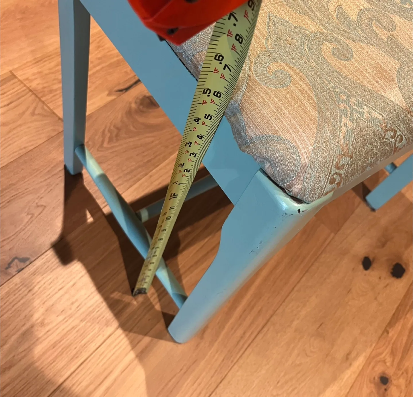 Vintage Style Vanity Chair - Light Blue image indicator(5)