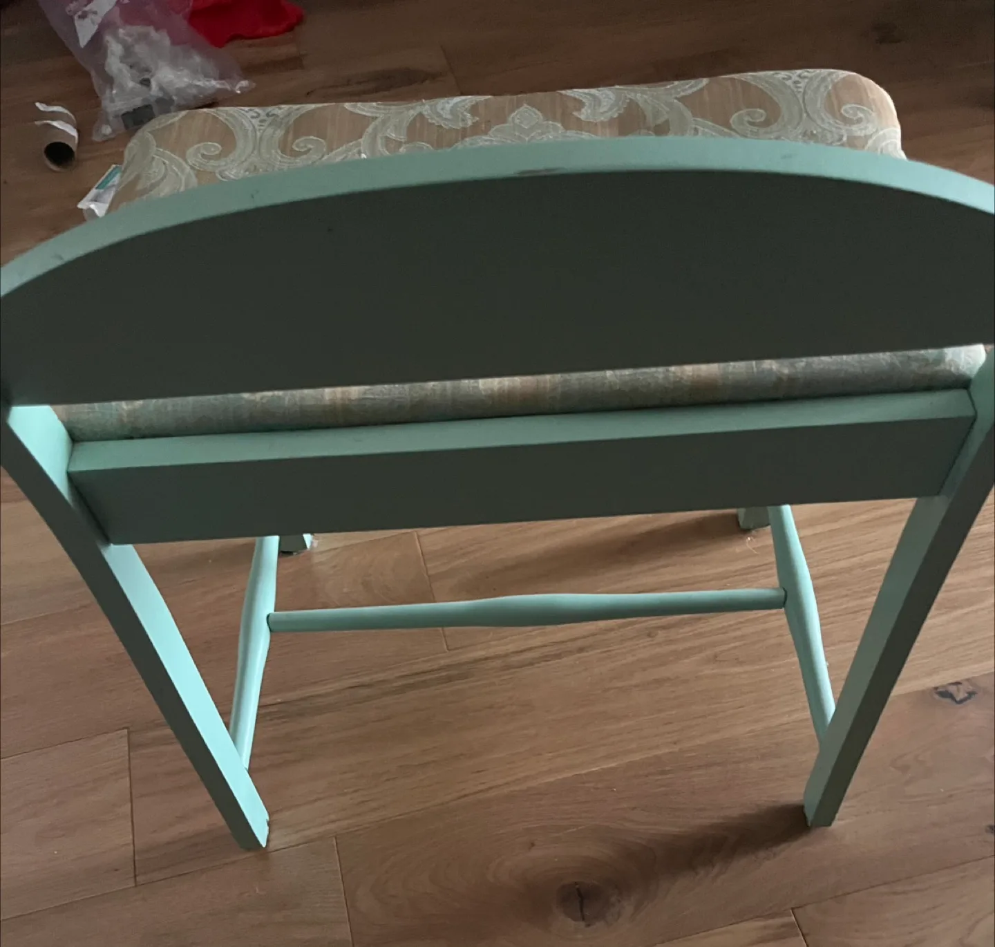 Vintage Style Vanity Chair - Light Blue image indicator(7)