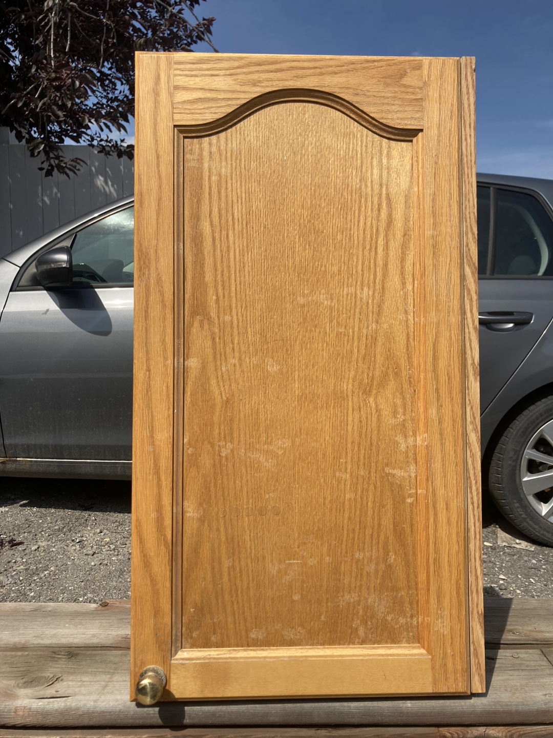 Oak Cabinet with Shelves