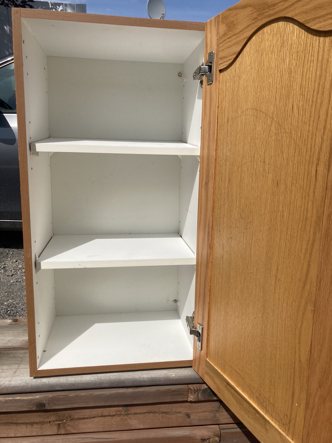 Oak Cabinet with Shelves - photo 2