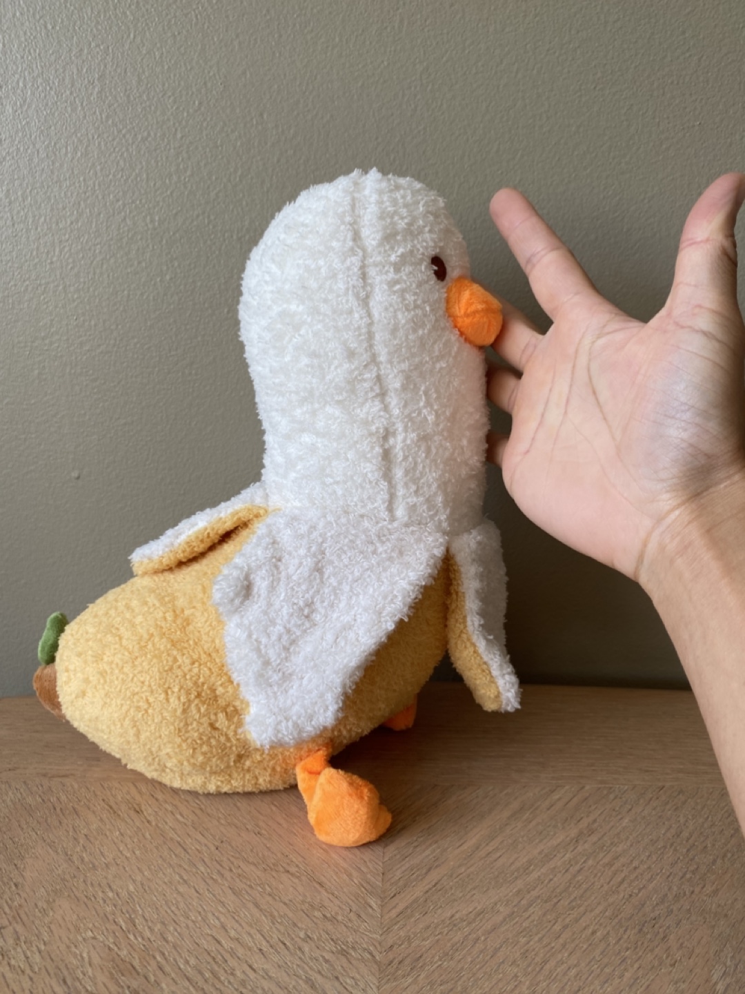 Banana duck plush