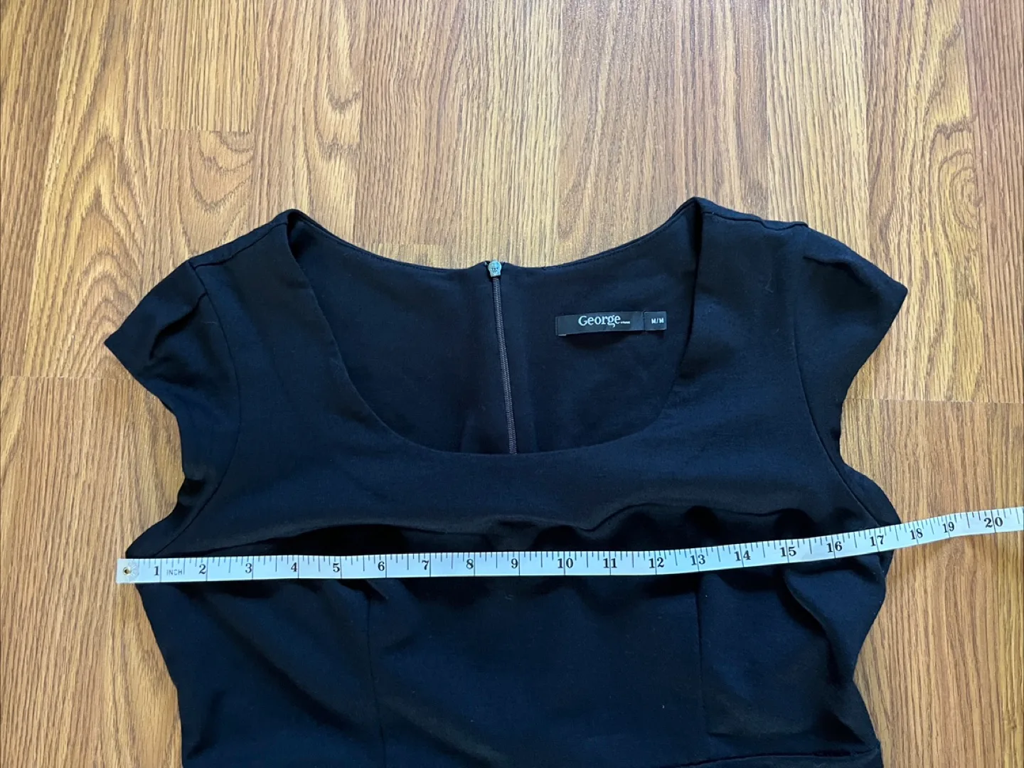 George black women’s medium cap sleeve stretch dress image indicator(4)