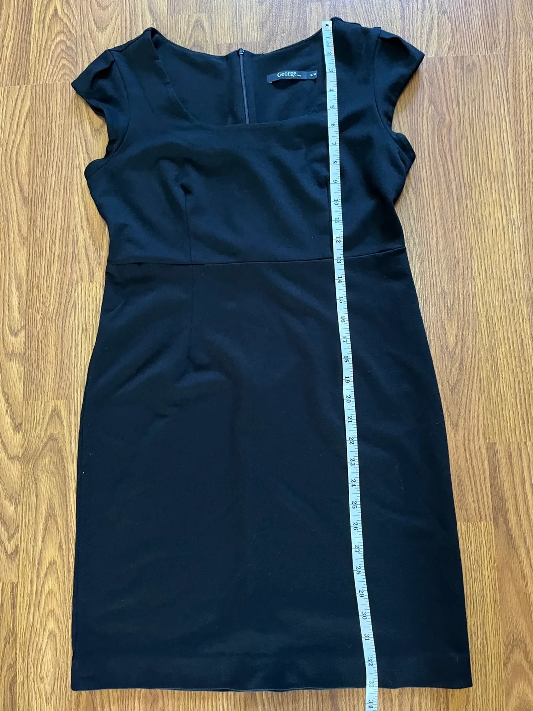 George black women’s medium cap sleeve stretch dress image indicator(7)