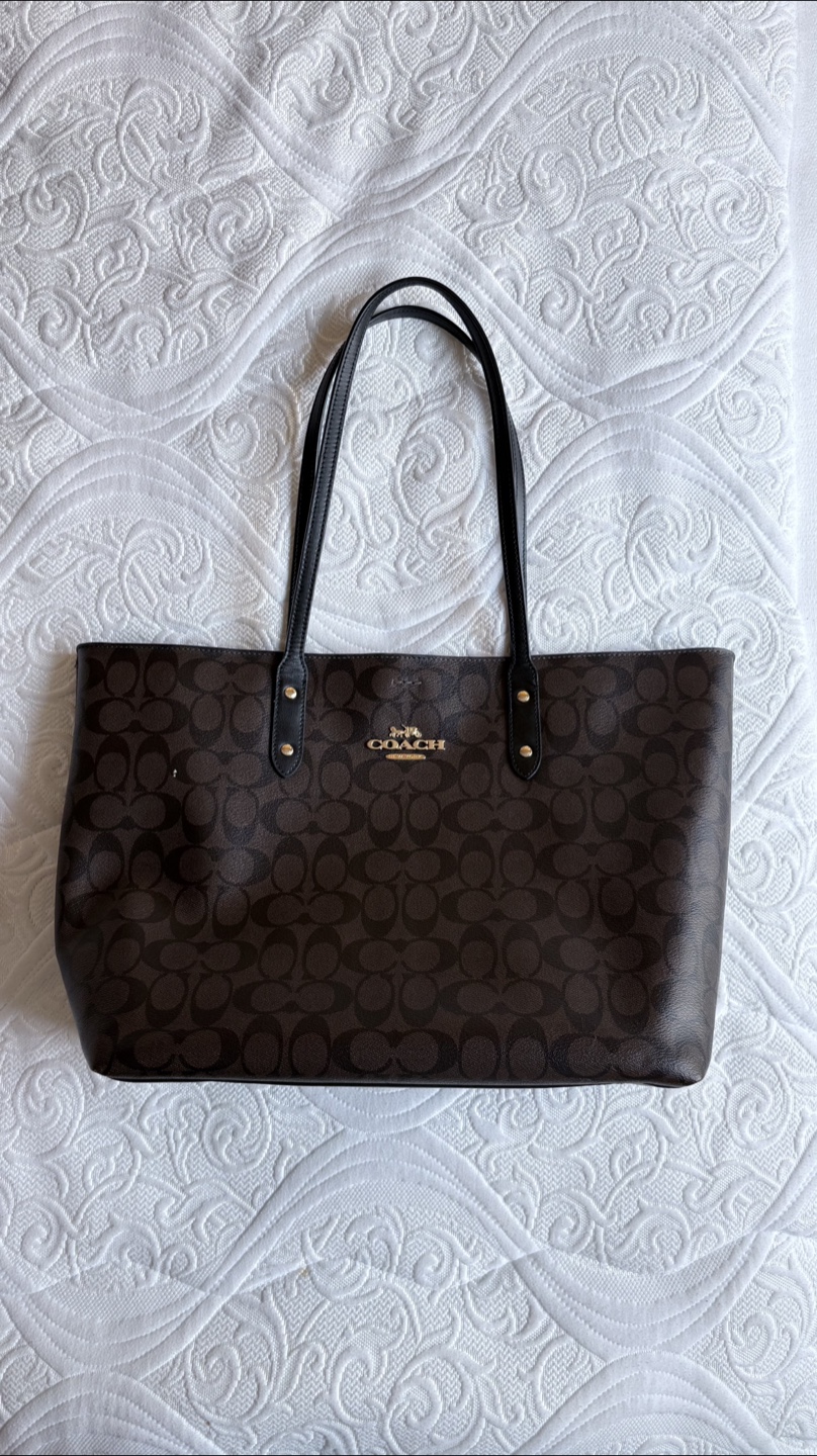Coach Signature Tote Bag, Brown - photo 3
