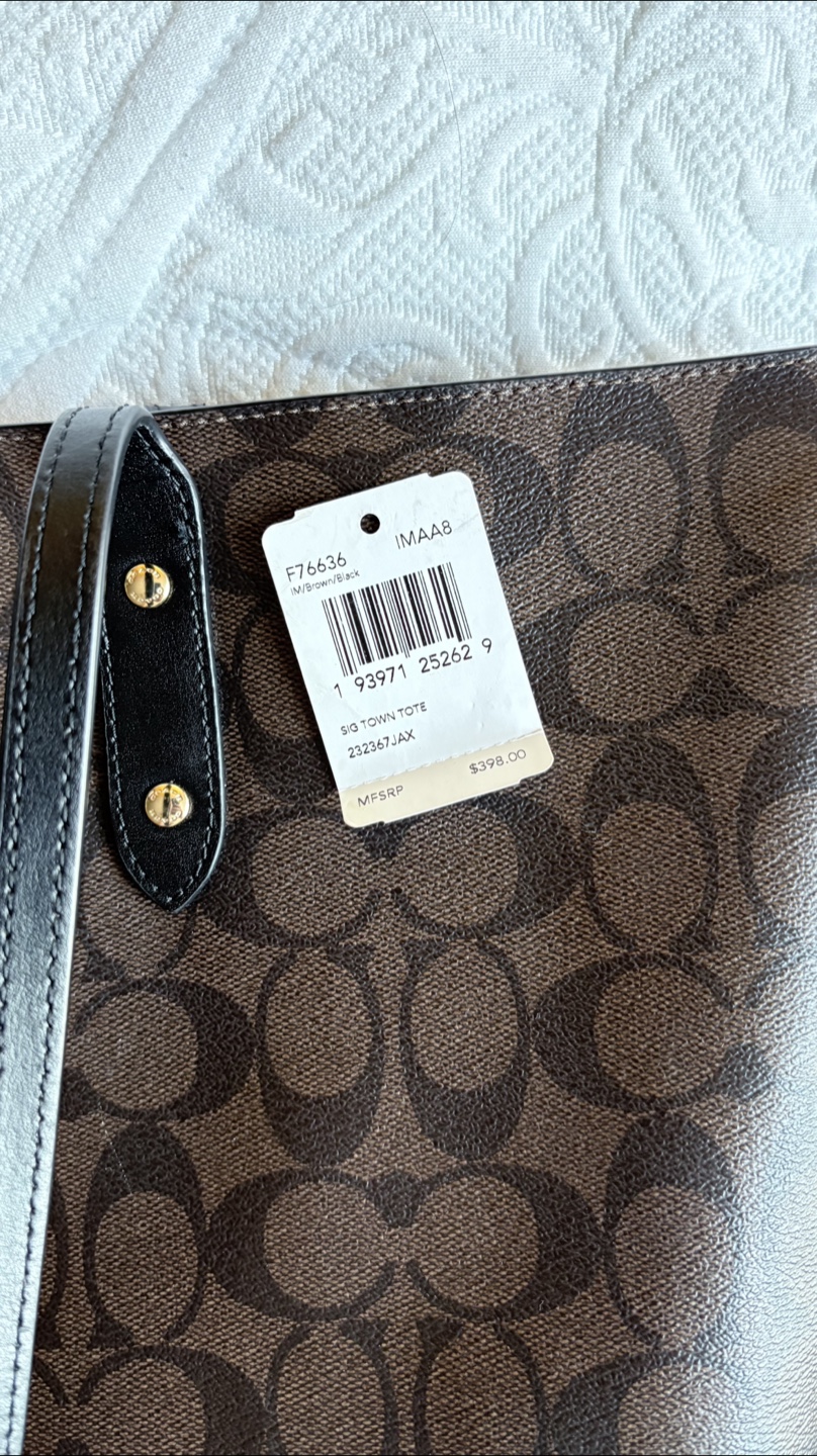 Coach Signature Tote Bag, Brown - photo 5