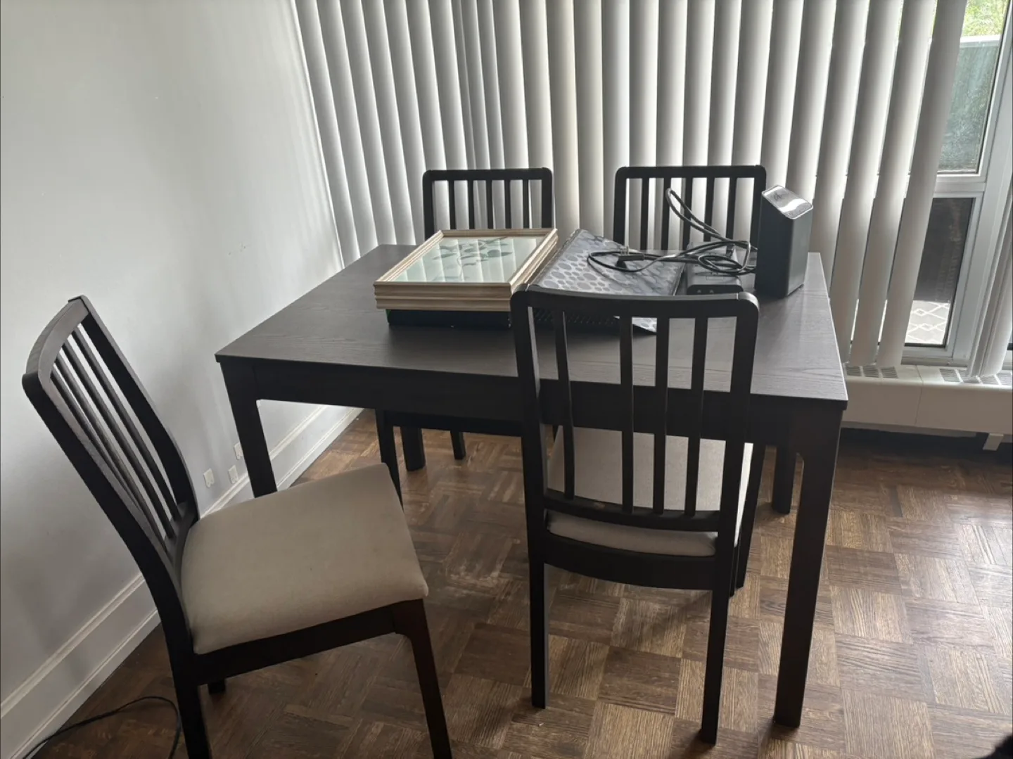 Selling Ikea Ekedalen Extendable table with 4 chairs thumbnail