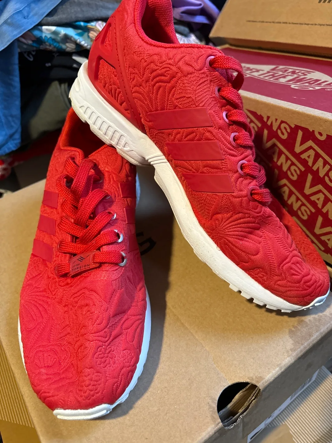 Adidas ZX Flux Torsion Red Floral Sneakers thumbnail