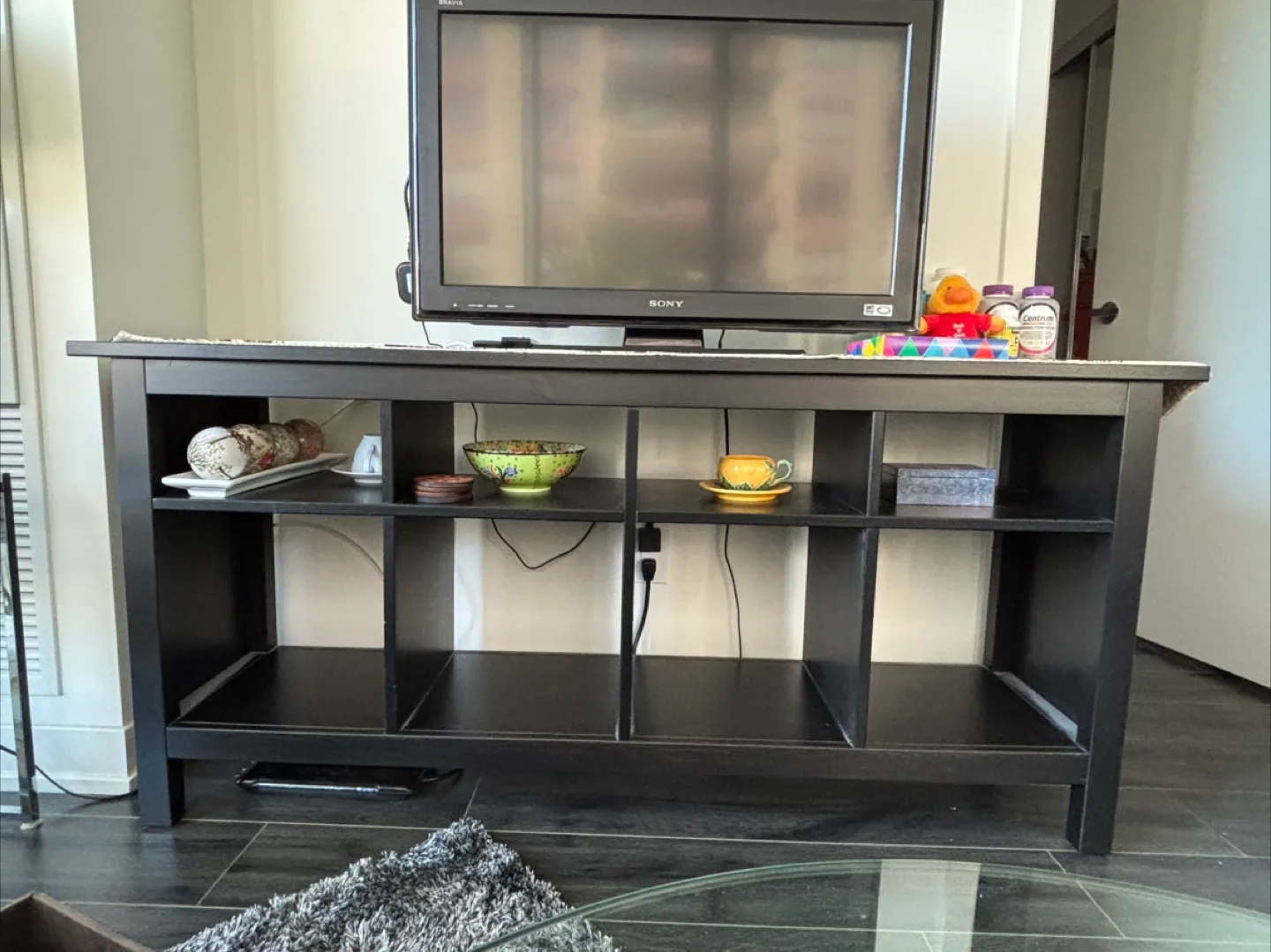 Black-Brown TV Stand / Media Console thumbnail