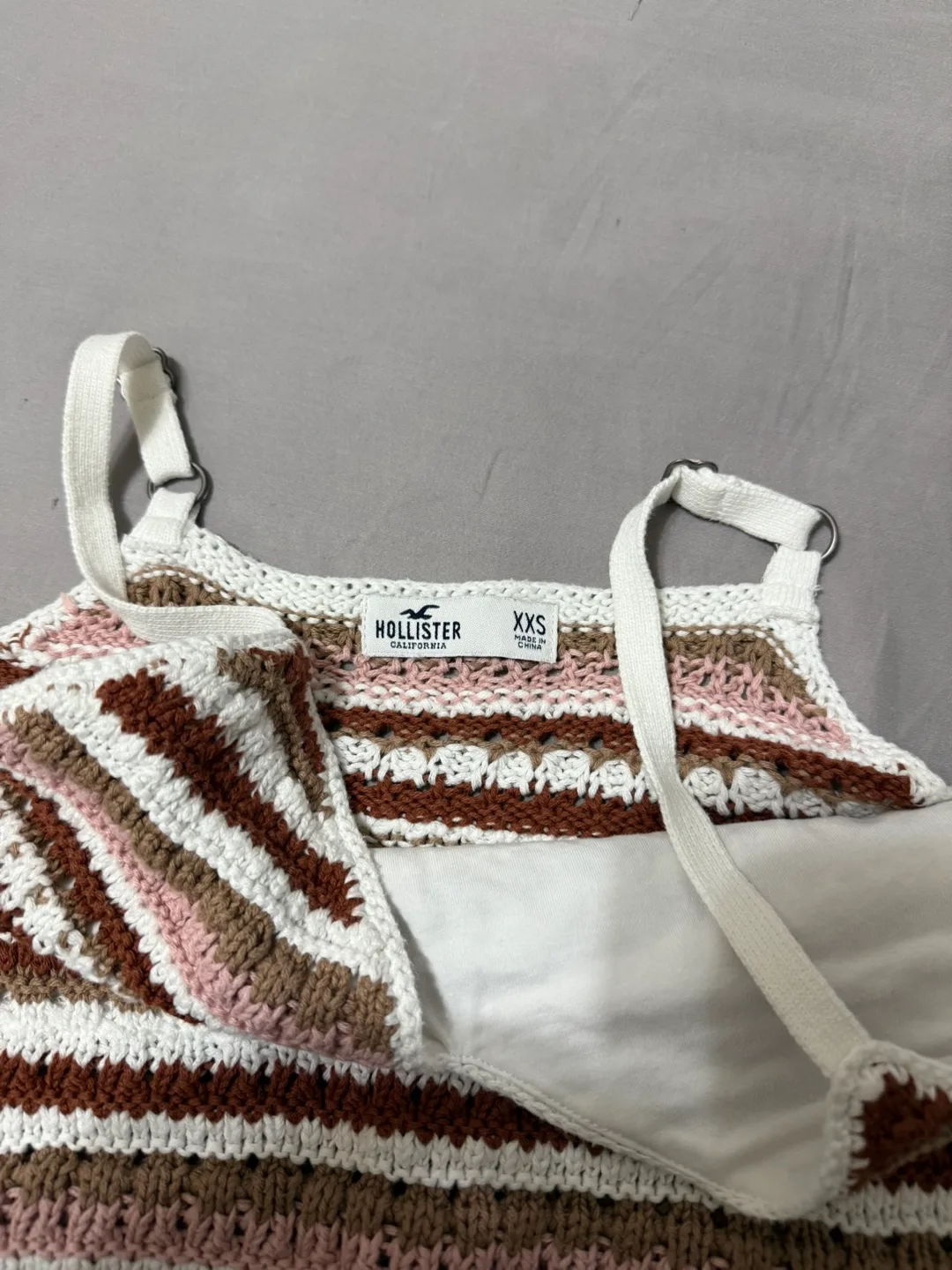 Hollister Striped Knit Tank Top - XXS image indicator(2)