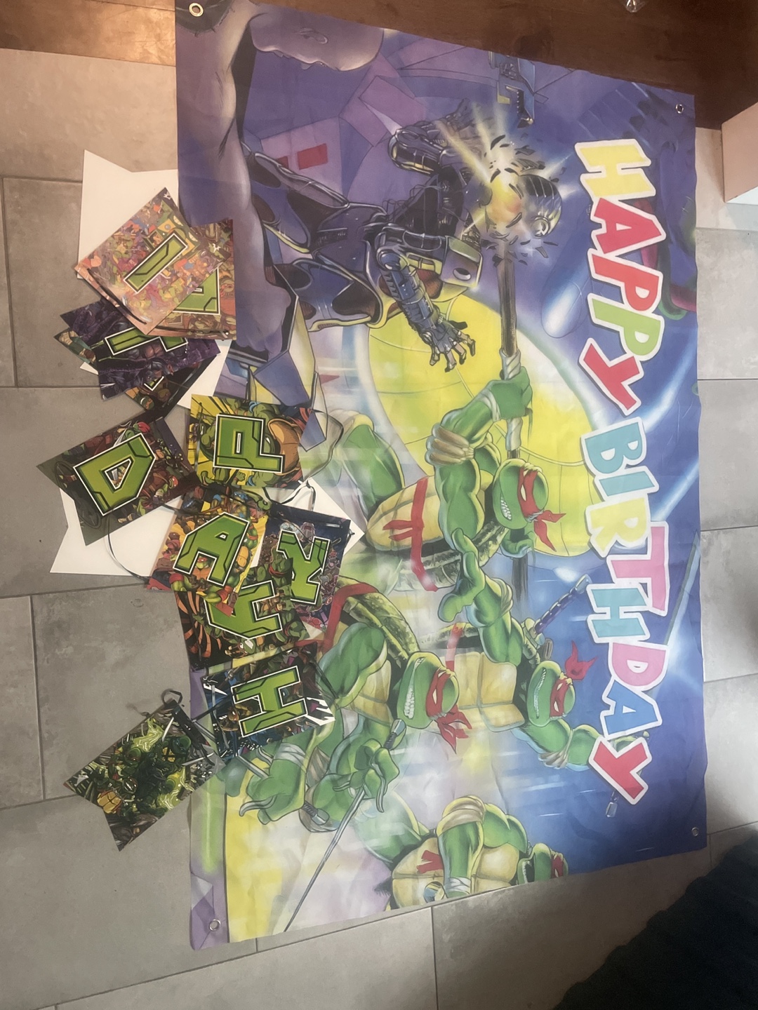 Teenage Mutant Ninja Turtles Birthday Banner