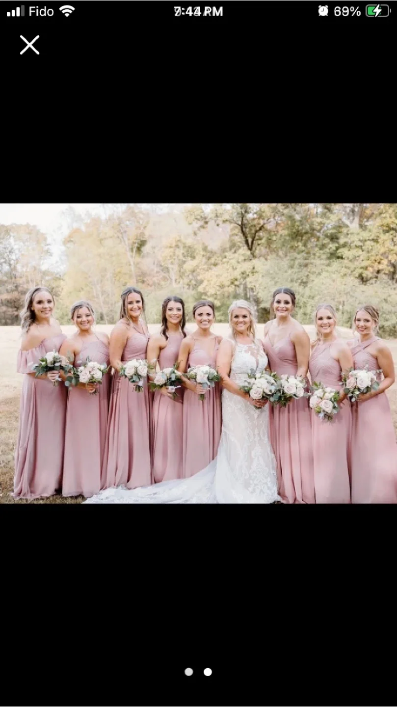 Never worn Azazie bridesmaid dress image indicator(2)