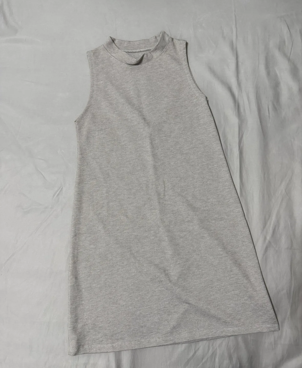 Sleeveless Mini Dress - Gray thumbnail