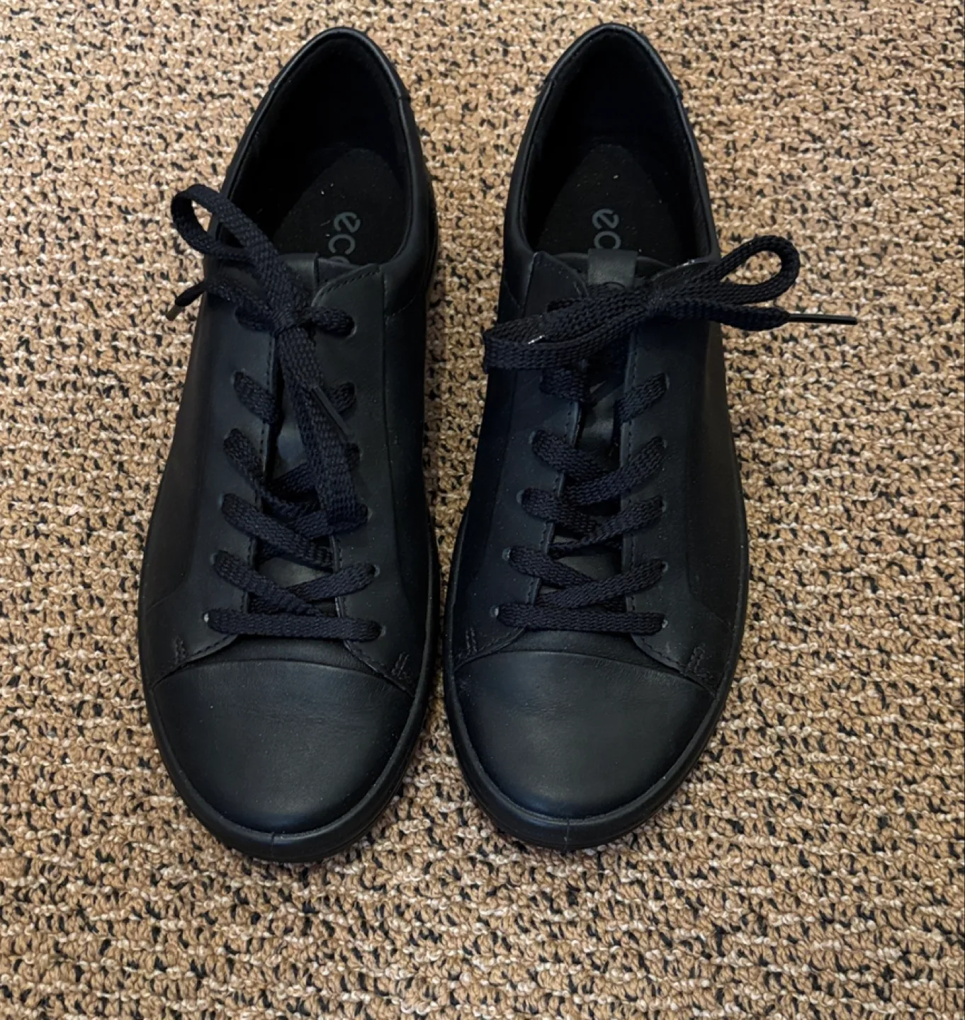 Ecco Soft 7 W Black Leather Shoes US 10-10.5 thumbnail