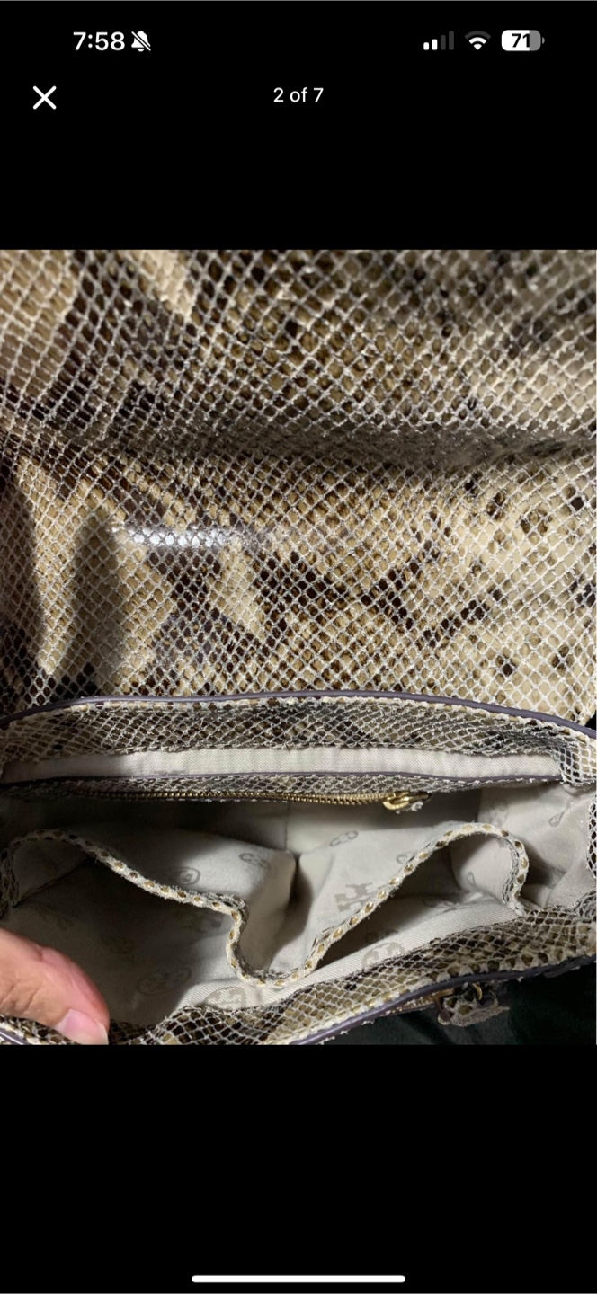 Tory Burch Snakeskin & Woven Shoulder Bag - photo 2