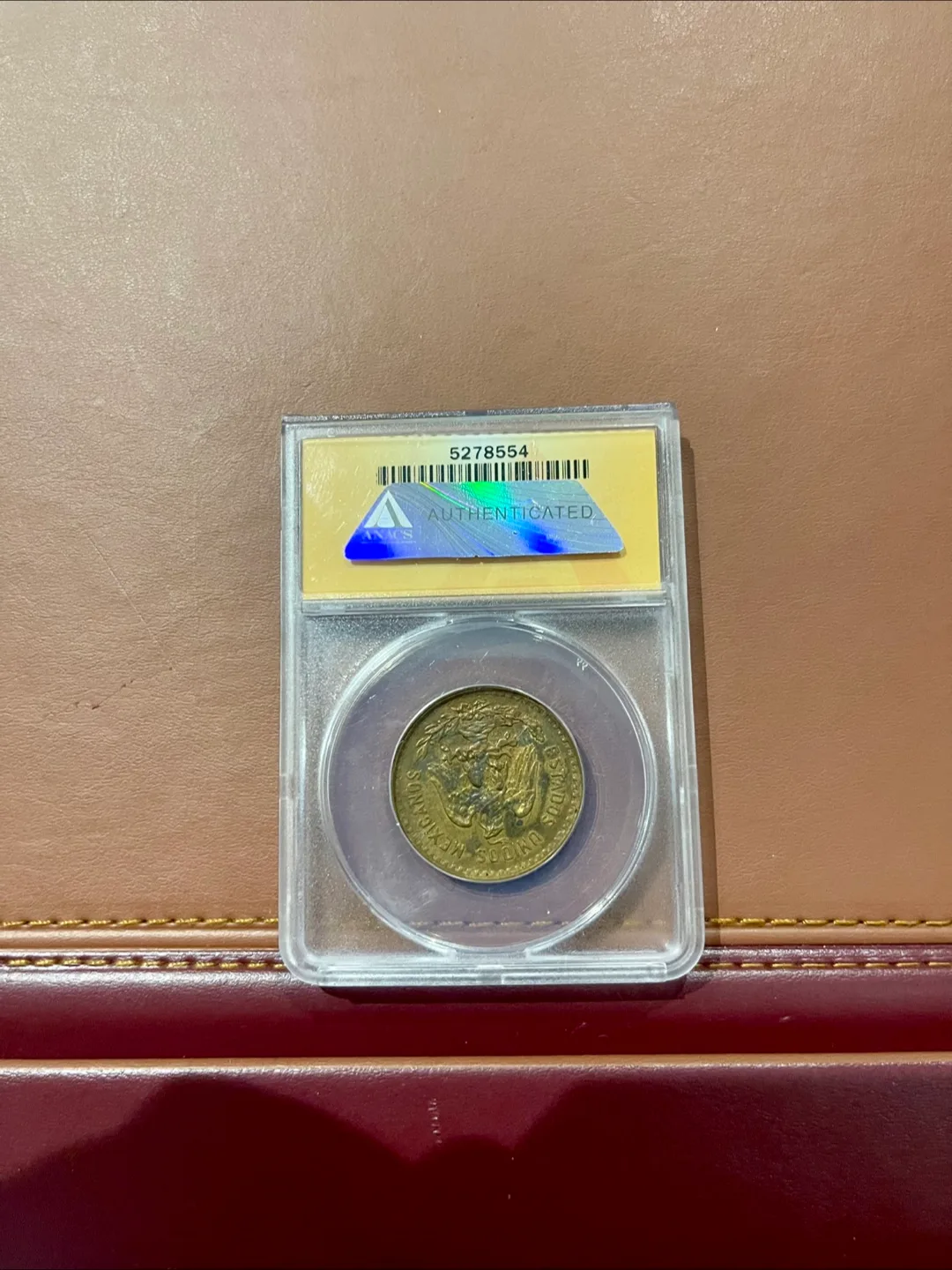 1929 Mexico 5c Coin - AU 58 Details image indicator(2)