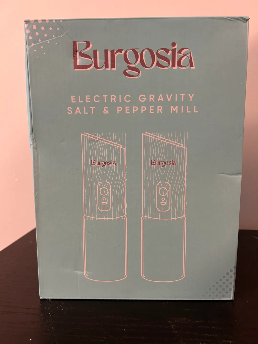 Burgosia Electric Gravity Salt & Pepper Mill Set - New image indicator(6)