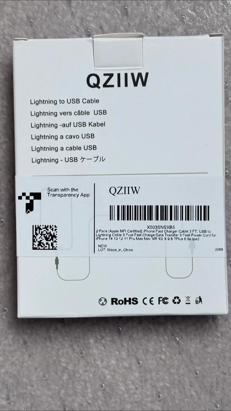 New QZIIW Lightning to USB Cable image indicator(3)