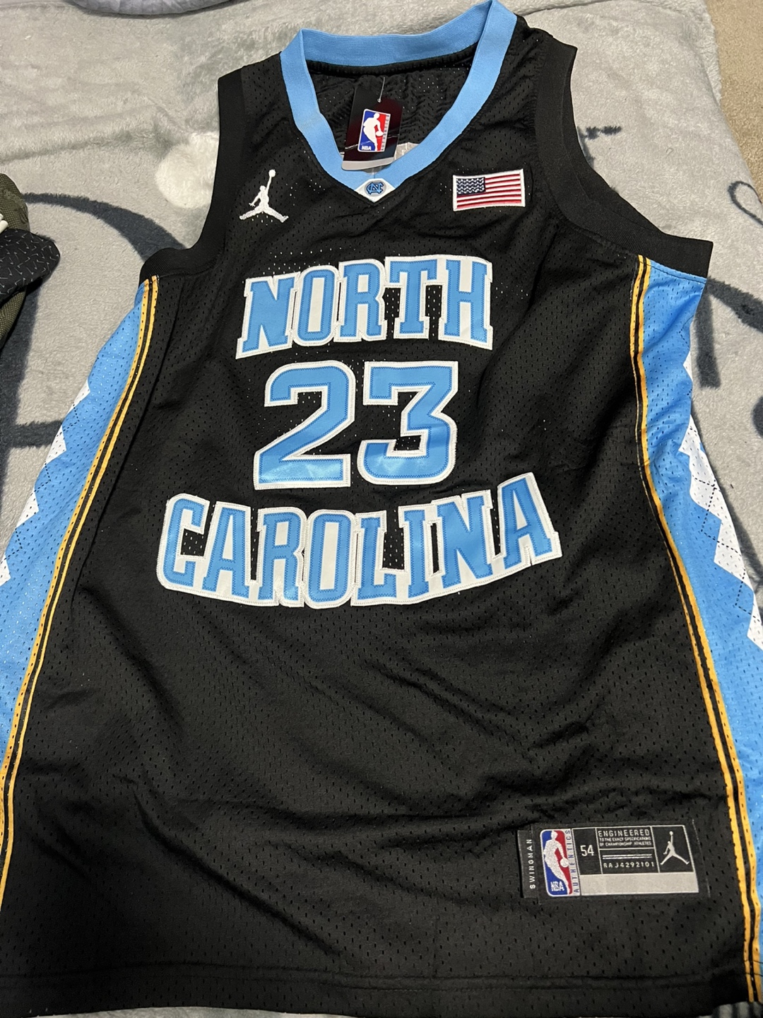 Jordan North Carolina Jersey Size 54 New!