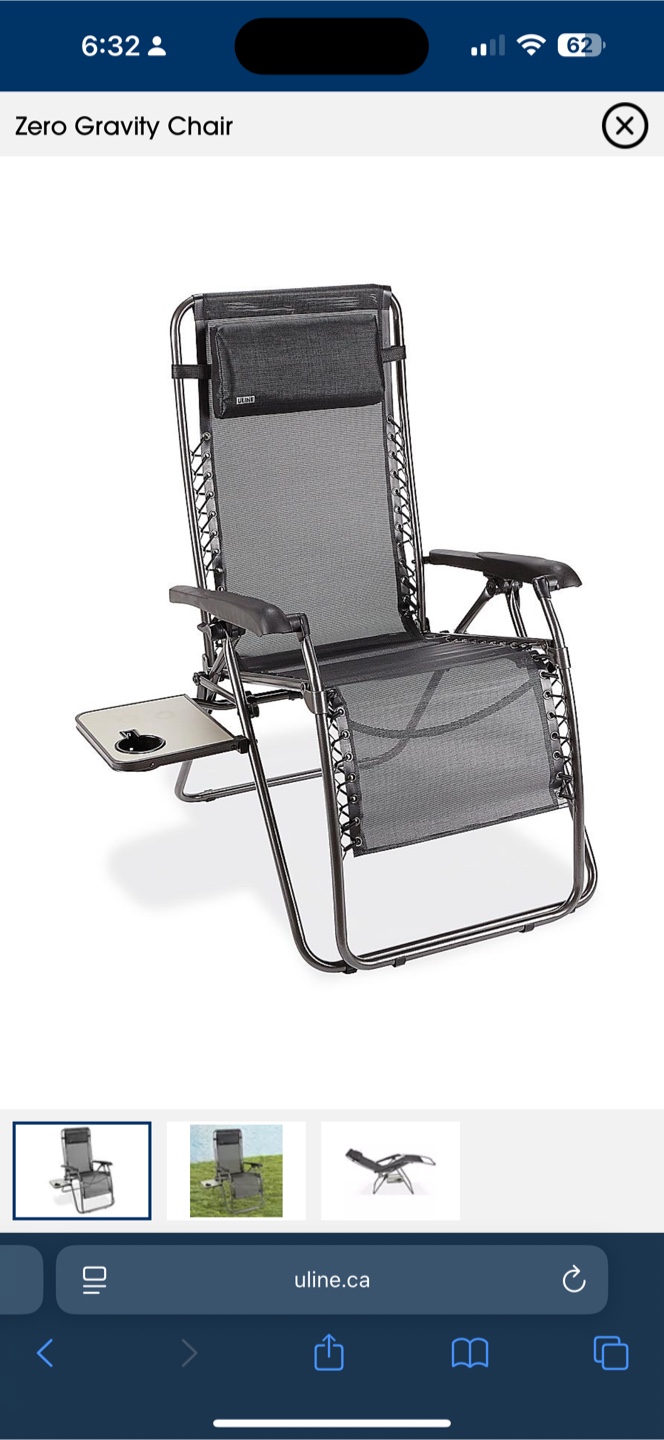 Uline Zero Gravity Chair