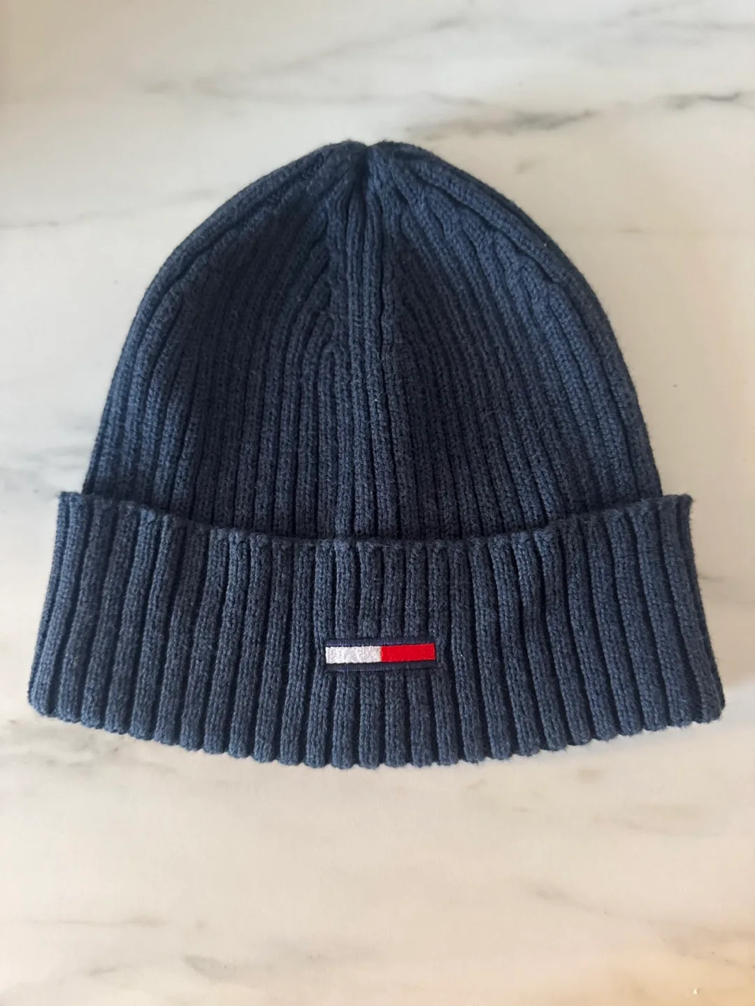 Tommy Hilfiger Navy Blue Knit Beanie thumbnail