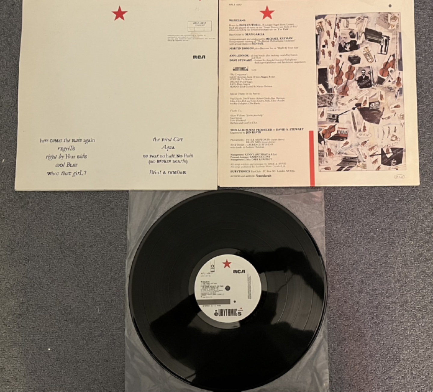 Eurythmics - Touch Vinyl LP (First Pressing) - photo 2