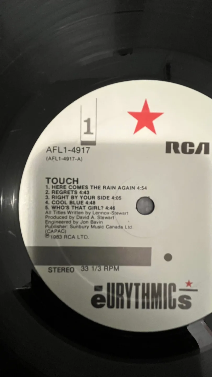Eurythmics - Touch Vinyl LP (First Pressing) image indicator(3)