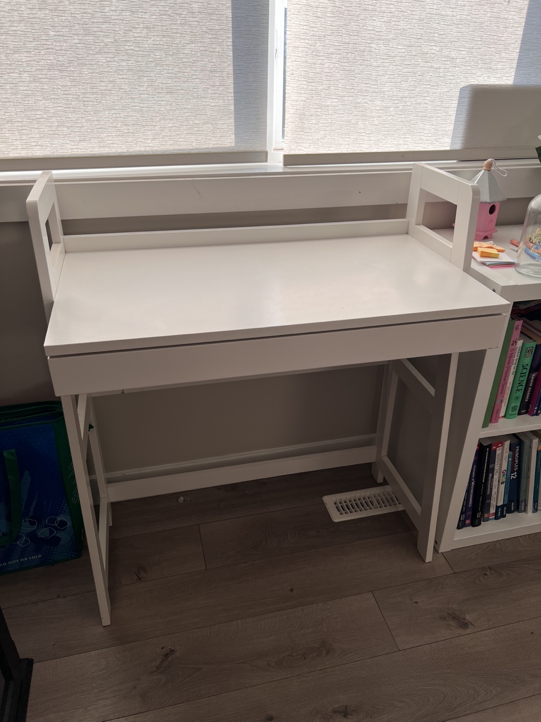 White Desk with Drawer