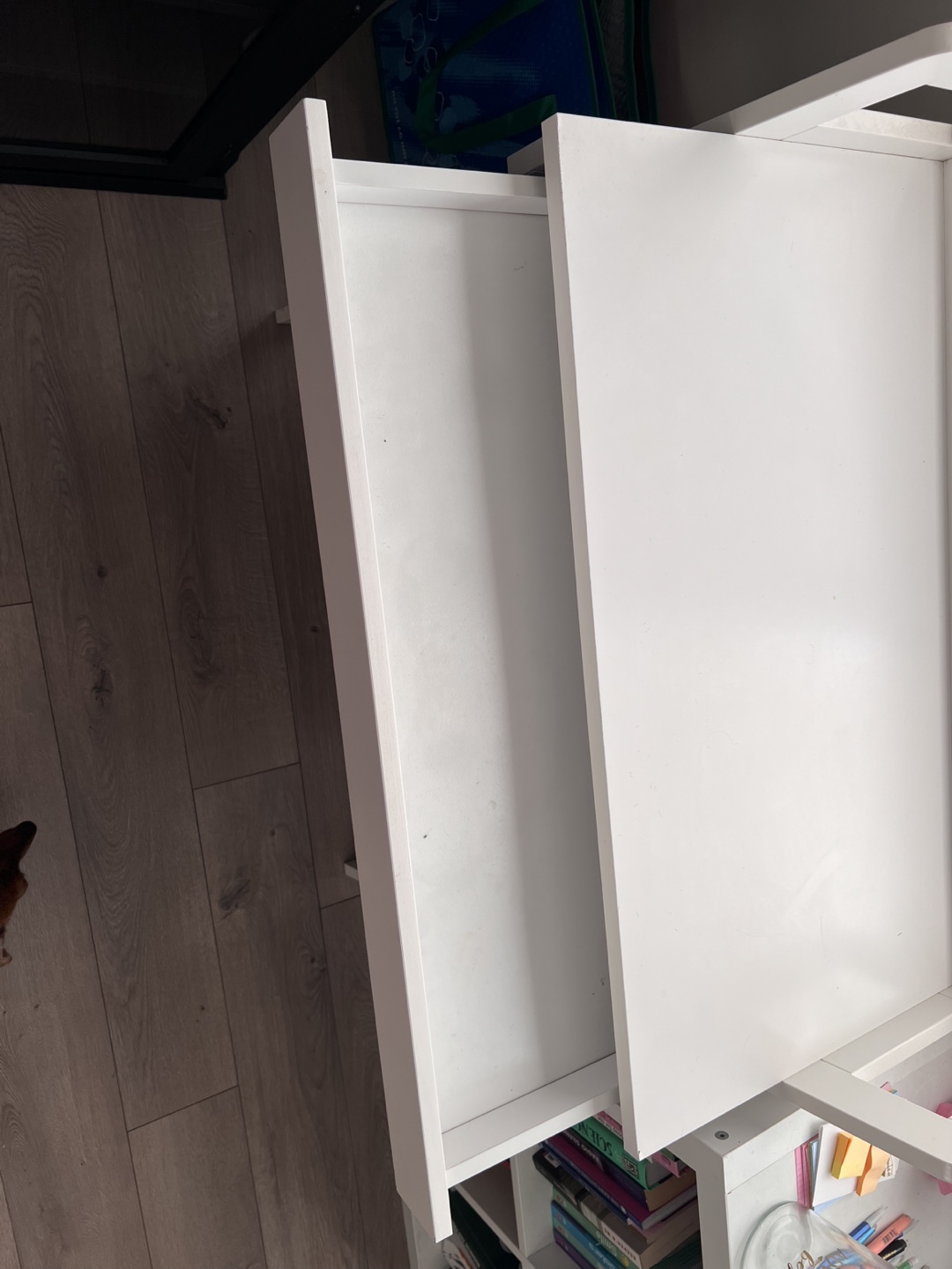 White Desk with Drawer - photo 3