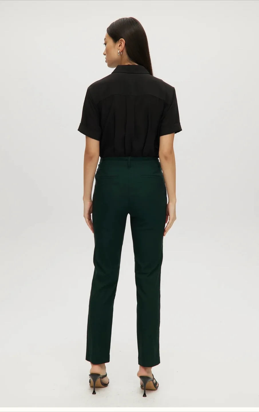 Hilary Radley Green Dress Pants - Size 6 image indicator(2)