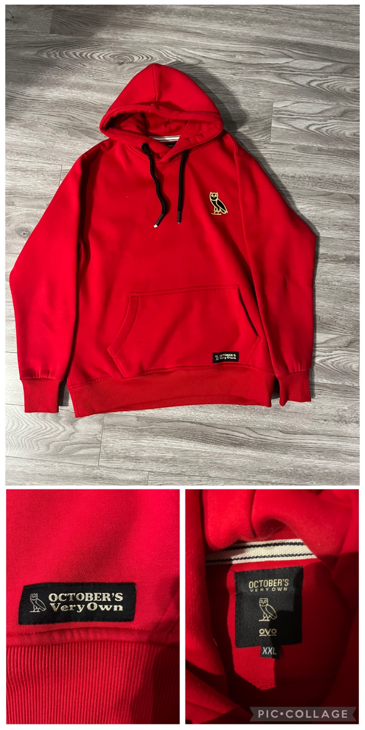 BRAND NEW OVO October's Very Own Red Hoodie - XXL