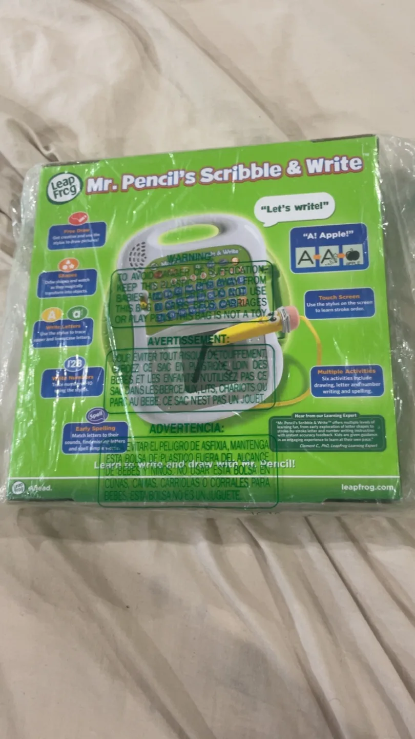 LeapFrog Mr. Pencil's Scribble & Write - New in Box! thumbnail