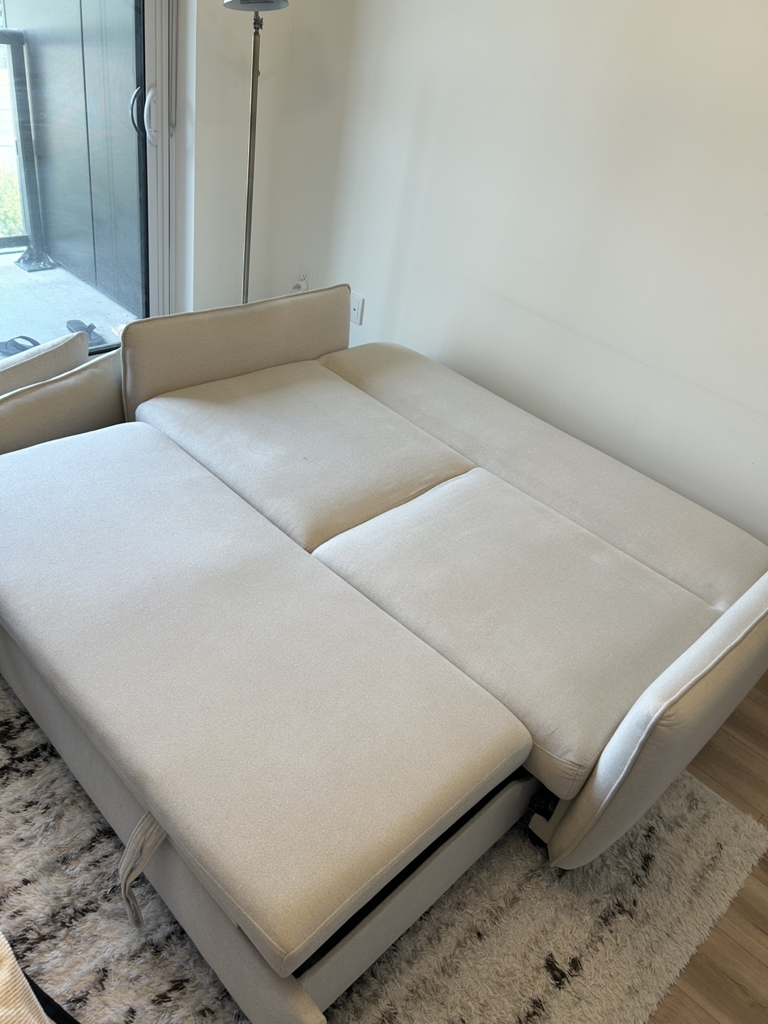 Structube Veronique Sofa Bed in Cream with cover - photo 2