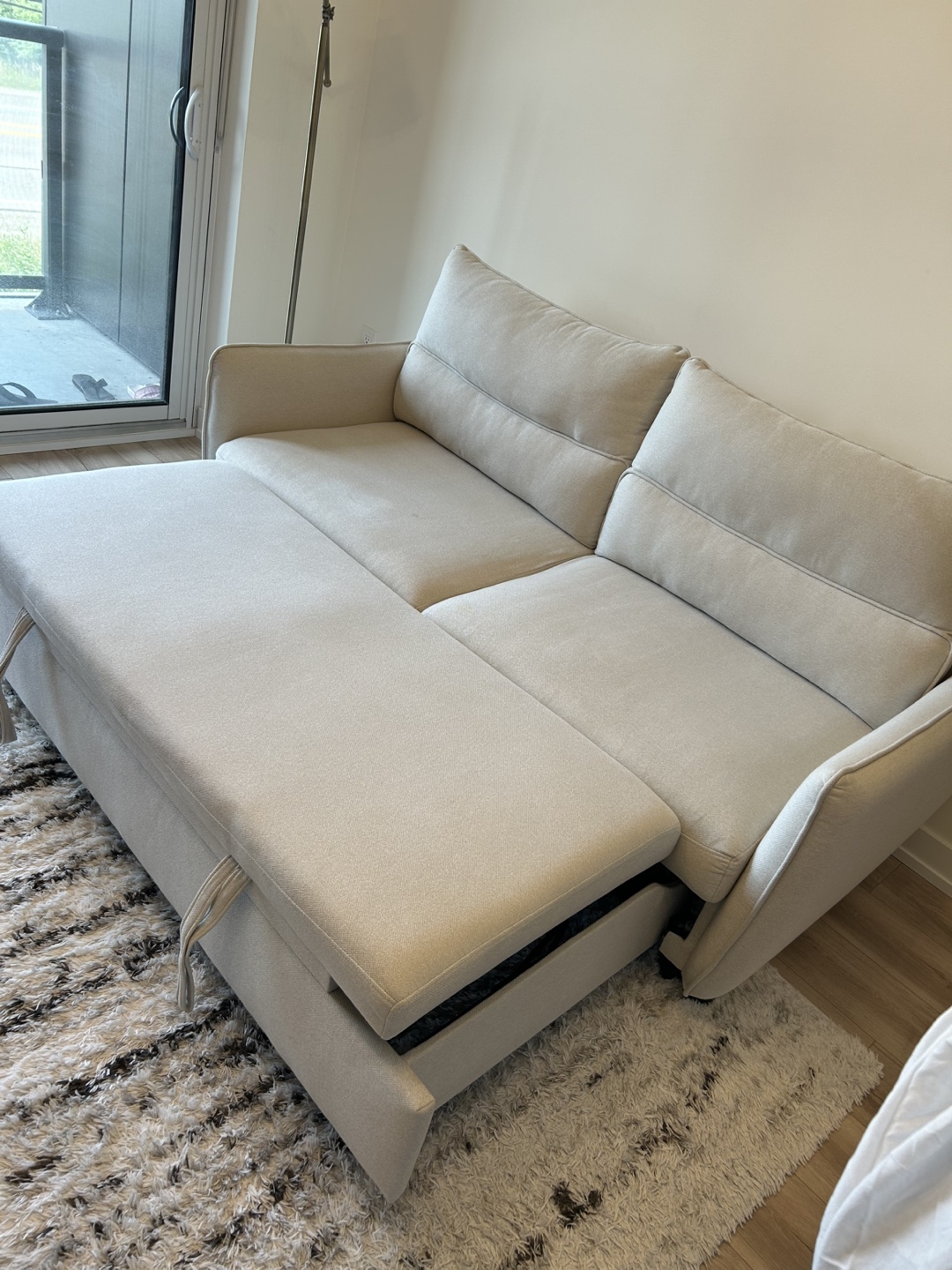 Structube Veronique Sofa Bed in Cream with cover - photo 4
