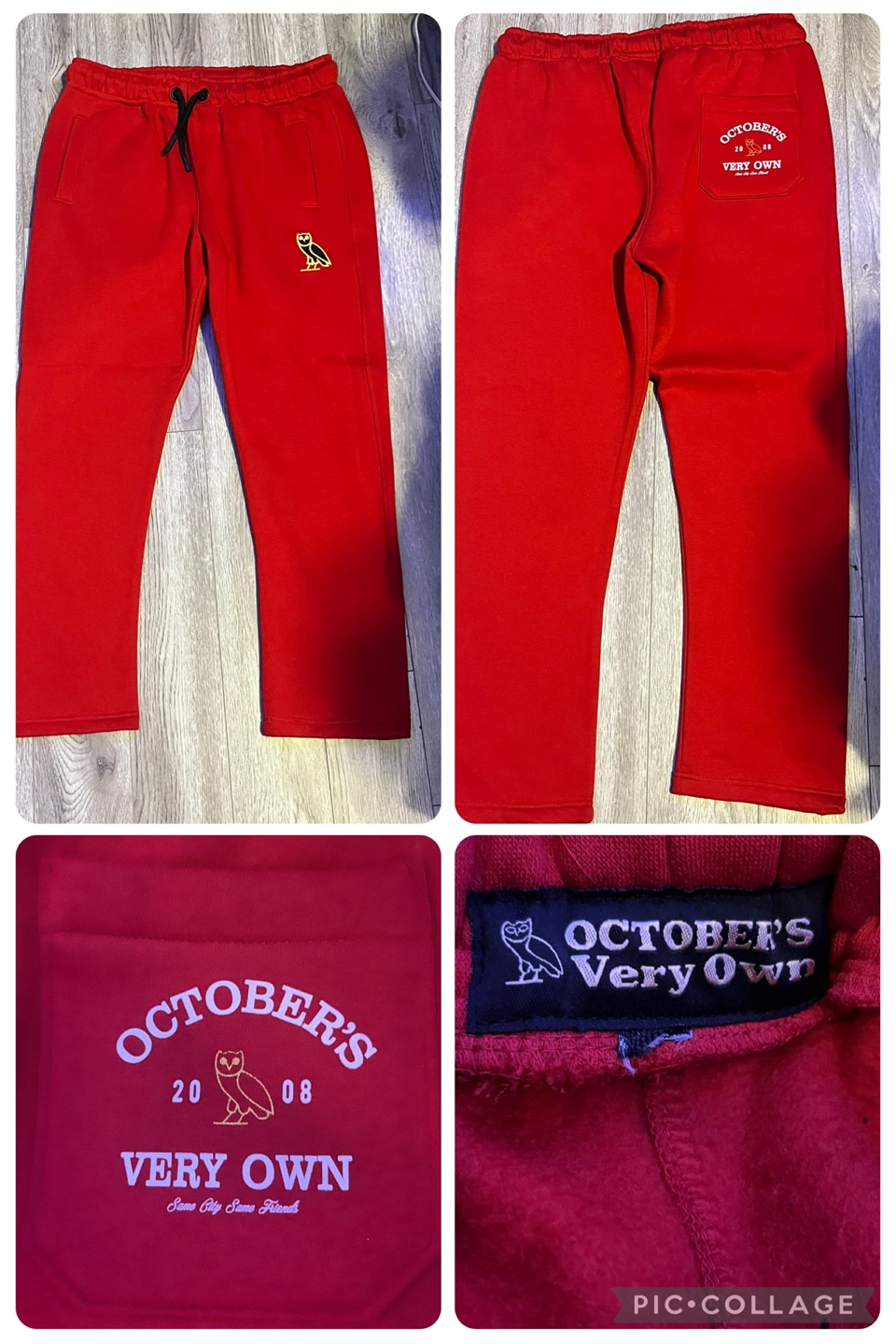 BRAND NEW OVO October's Very Own Red Sweatpants - XXL